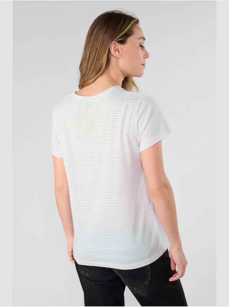 Tee-shirt edwige 'le temps des cerises' Blanc - Kiabi