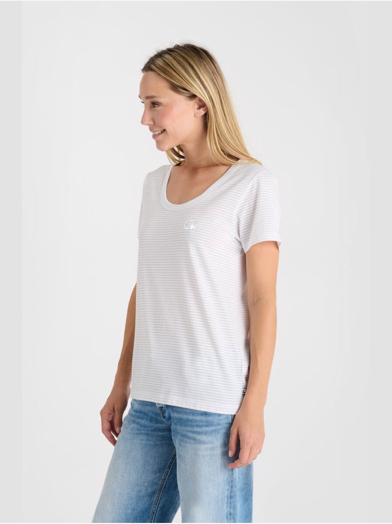 Tee-shirt edwige 'le temps des cerises' Blanc - Kiabi