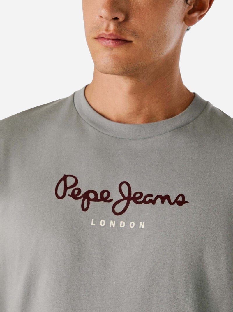 Tee Shirt Eggo - Pepe Jeans Gris - Kiabi