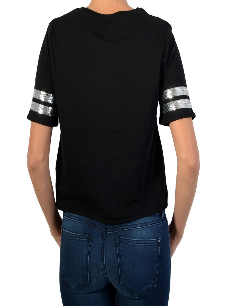 Tee Shirt Eleven Paris Noir - Kiabi