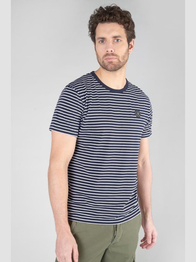 Tee-Shirt ELIOT 'Le Temps Des Cerises' Bleu - Kiabi