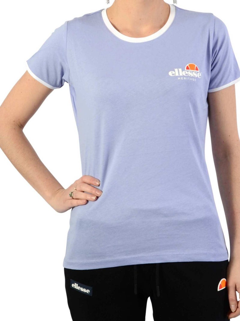 Tee Shirt Ellesse Heritage Femme Violet - Kiabi