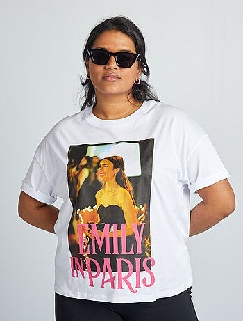 Tee-shirt 'Emily in Paris' à col rond