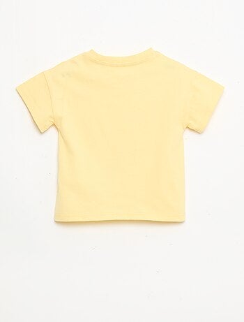 Tee-shirt en coton avec broderie poitrine