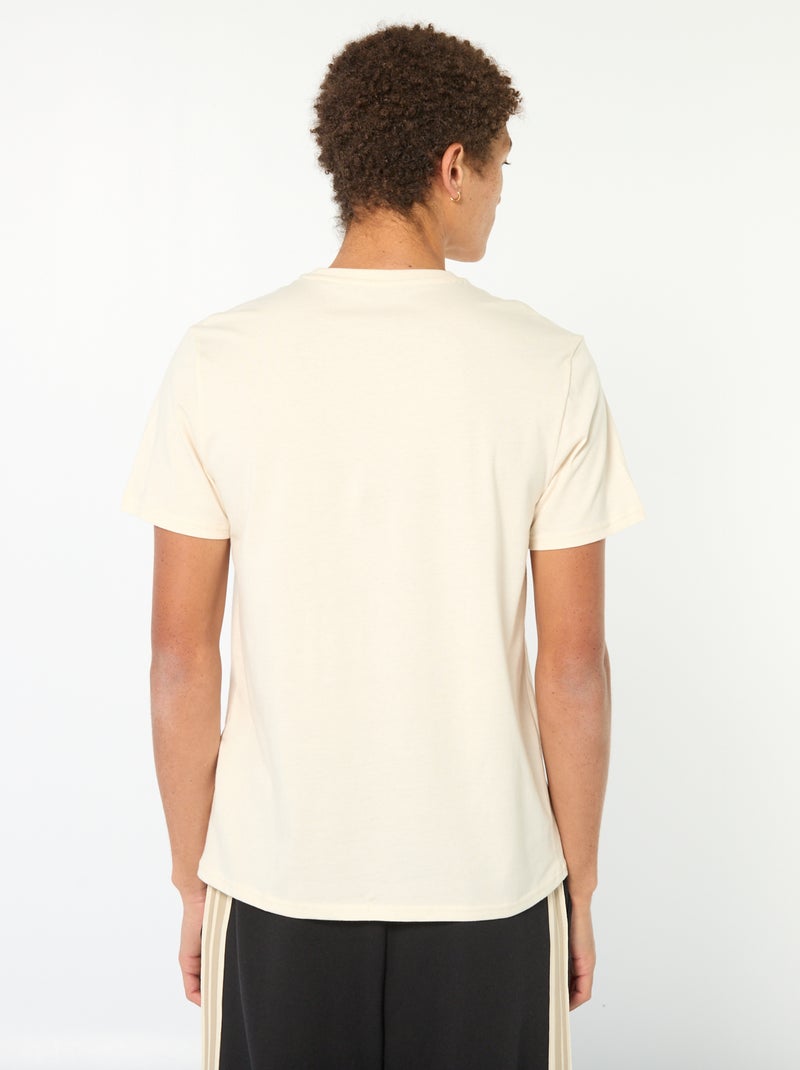Tee-shirt en coton imprimé à manches courtes Blanc - Kiabi