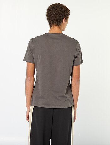 Tee-shirt en coton imprimé à manches courtes
