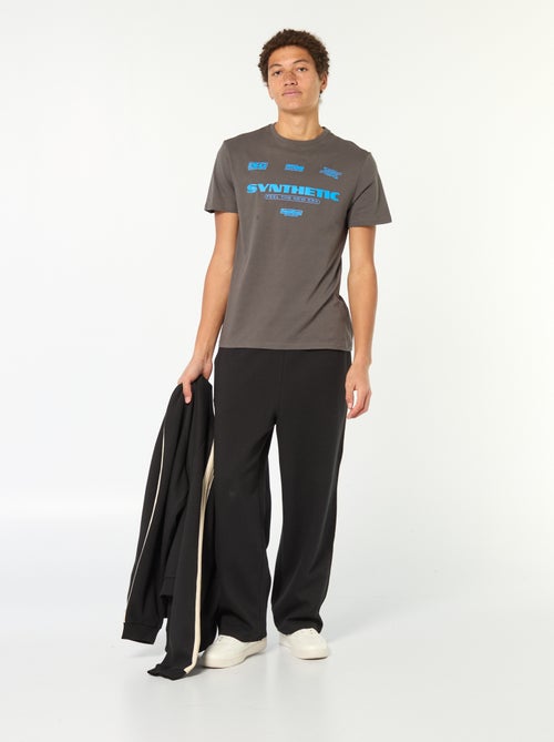 Tee-shirt en coton imprimé à manches courtes - Kiabi