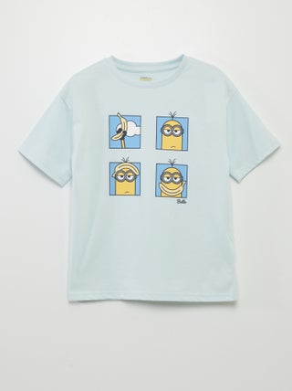 Tee-shirt en coton 'Les Minions' à col rond