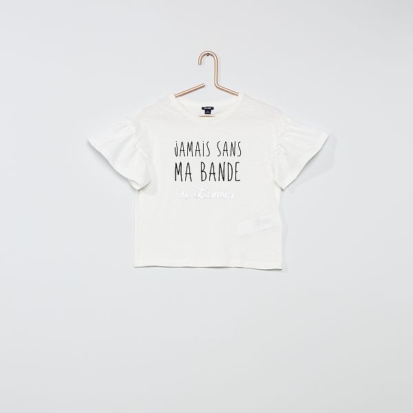 tee shirt beige fille