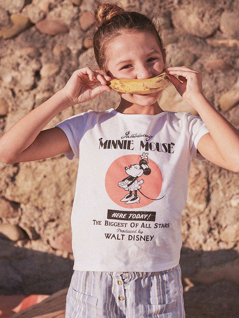 Tee-shirt en coton 'Minnie Mouse' de 'Disney' Minnie - Kiabi