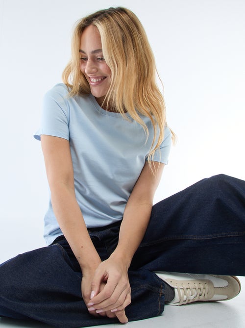 Tee-shirt en jersey manches courtes - Kiabi