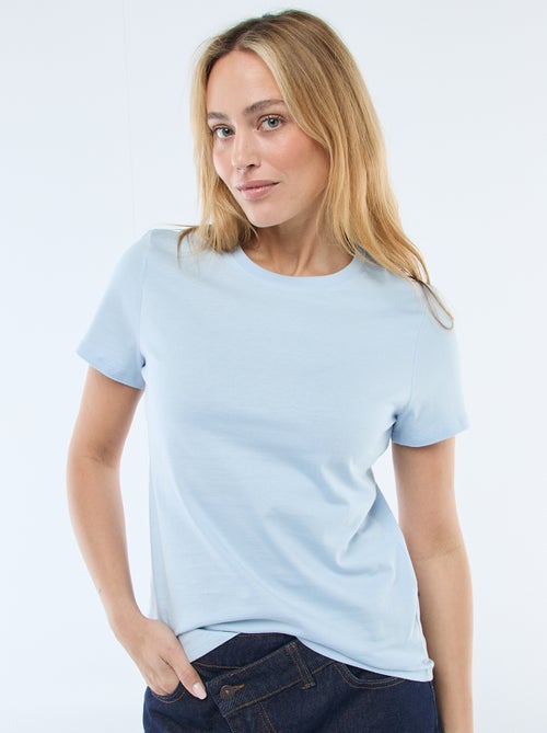 Tee-shirt en jersey manches courtes - Kiabi