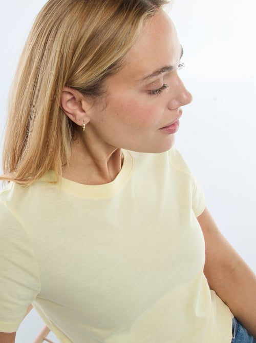 Tee-shirt en jersey manches courtes - Kiabi