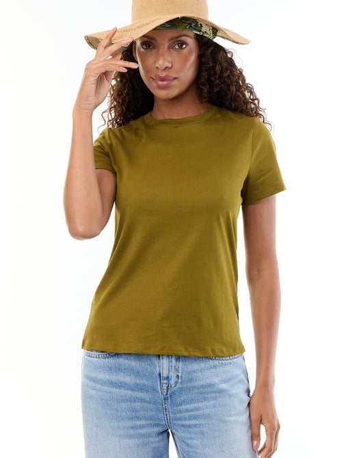 Tee-shirt en jersey manches courtes - Kiabi