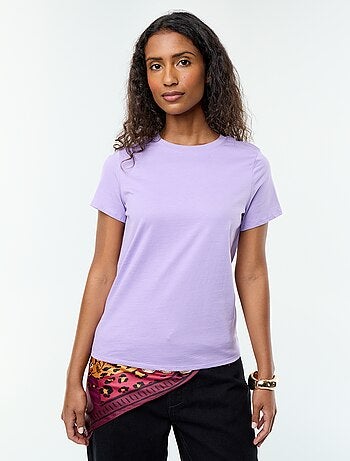 Tee-shirt en jersey manches courtes