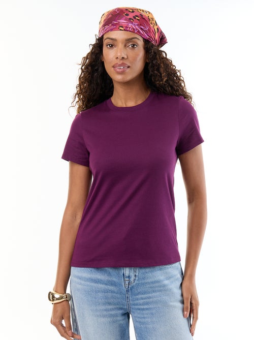 Tee-shirt en jersey manches courtes - Kiabi