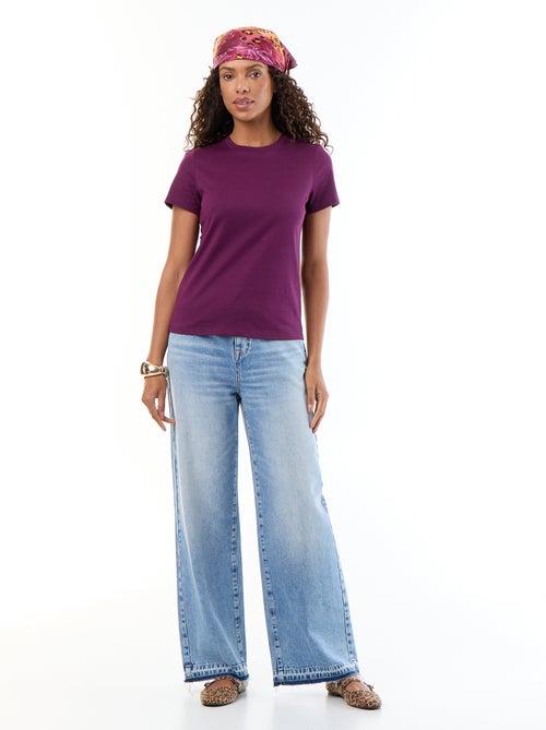 Tee-shirt en jersey manches courtes - Kiabi