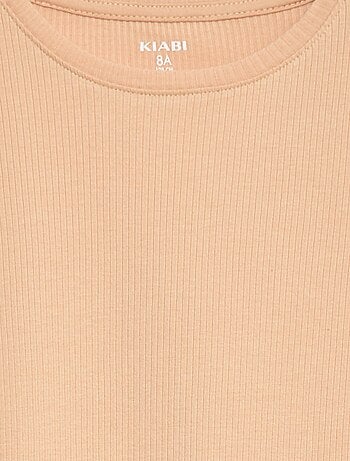 Tee-shirt en maille côtelée