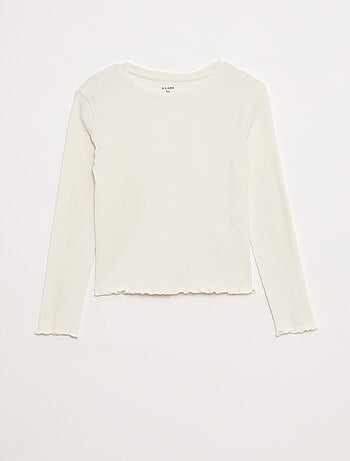 Tee-shirt en maille côtelée
