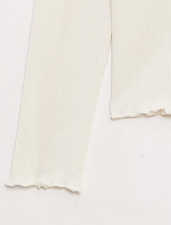 Tee-shirt en maille côtelée