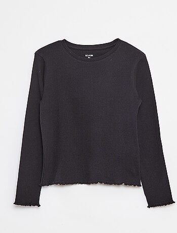 Tee-shirt en maille côtelée