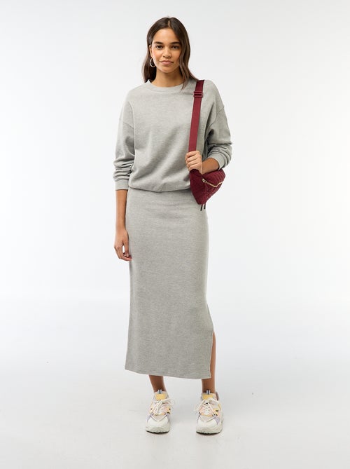 Tee-shirt en maille doudou épaisse - Kiabi