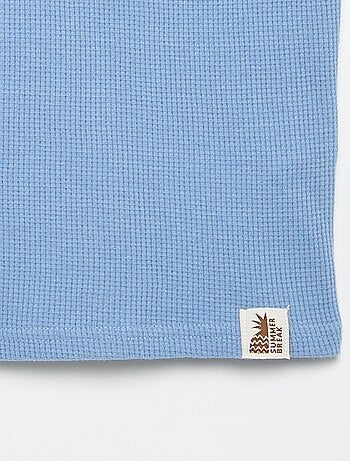 Tee-shirt en maille gaufrée