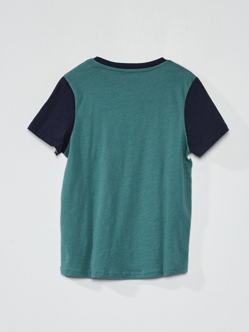 Tee-shirt en maille jersey Vert - Kiabi