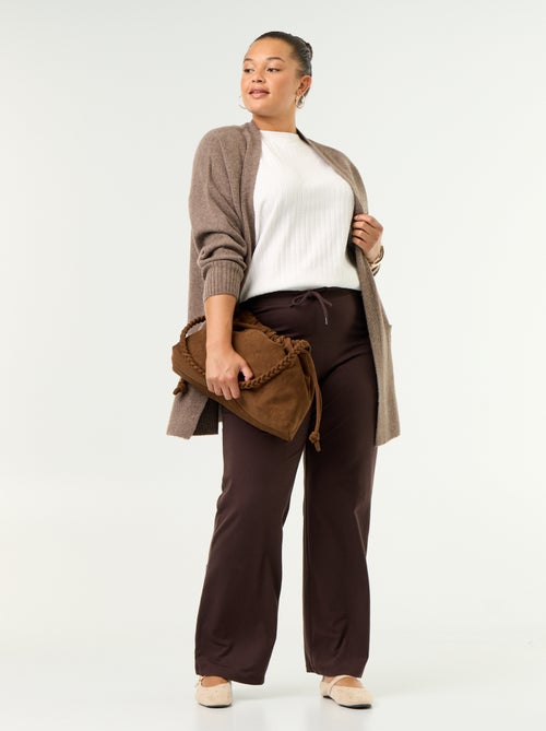 Tee-shirt en tricot ajouré - Kiabi