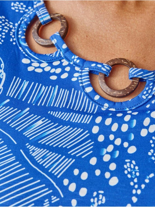 Tee-shirt encolure fantaisie - DAXON - Kiabi