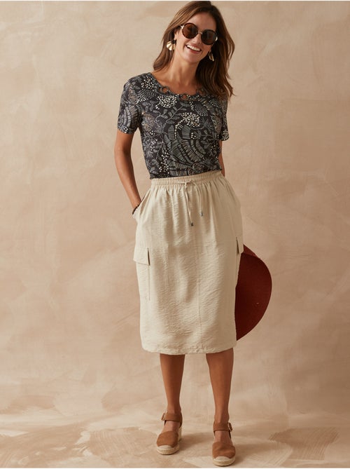 Tee-shirt encolure fantaisie - DAXON - Kiabi