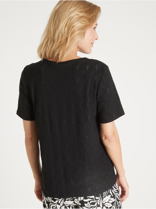 Tee-shirt encolure macramé - DAXON - Kiabi