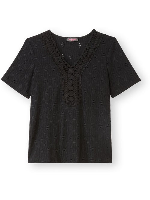 Tee-shirt encolure macramé - DAXON - Kiabi