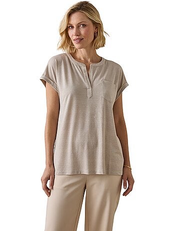 Tee-shirt encolure tunisienne - DAXON