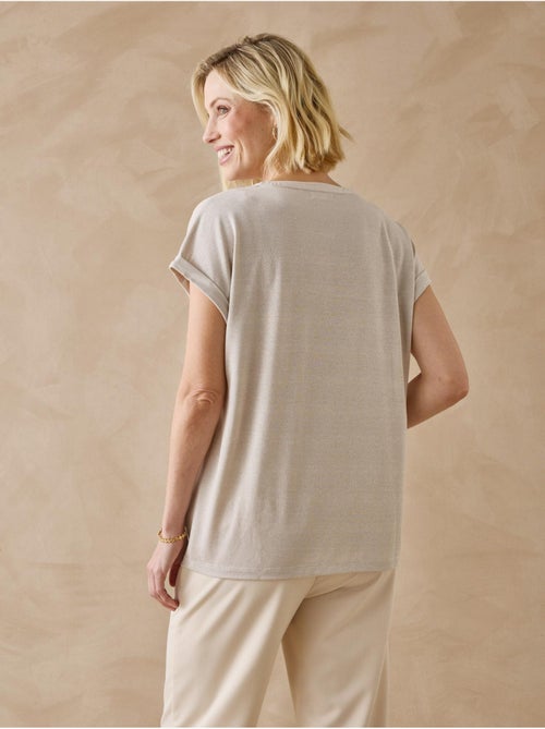 Tee-shirt encolure tunisienne - DAXON - Kiabi