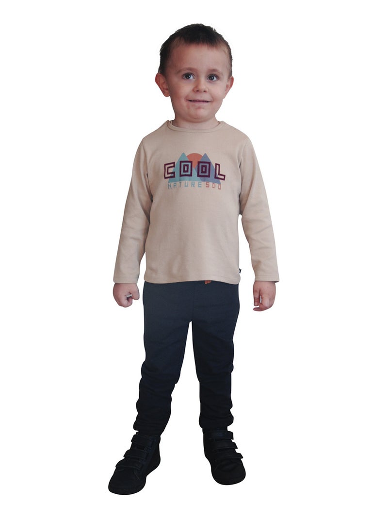 TEE SHIRT ENFANT FABIUS Beige - Kiabi