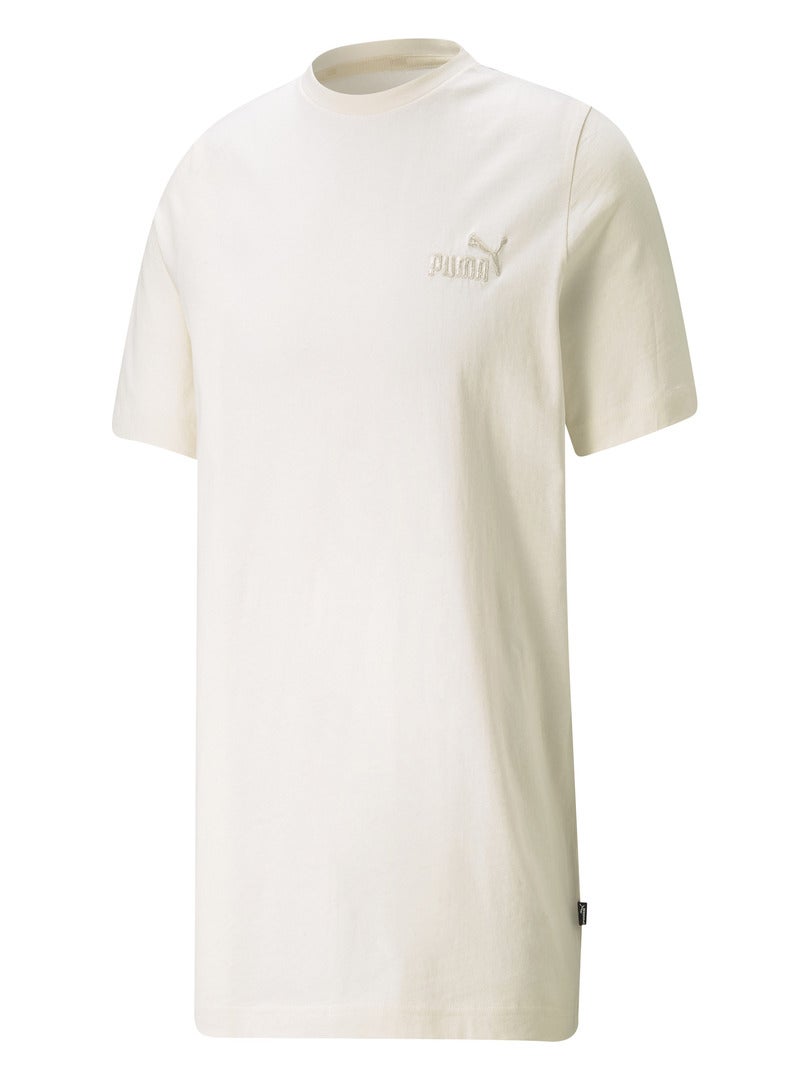 Tee Shirt Enfant Puma Ess+ Embroidery Logo Blanc - Kiabi