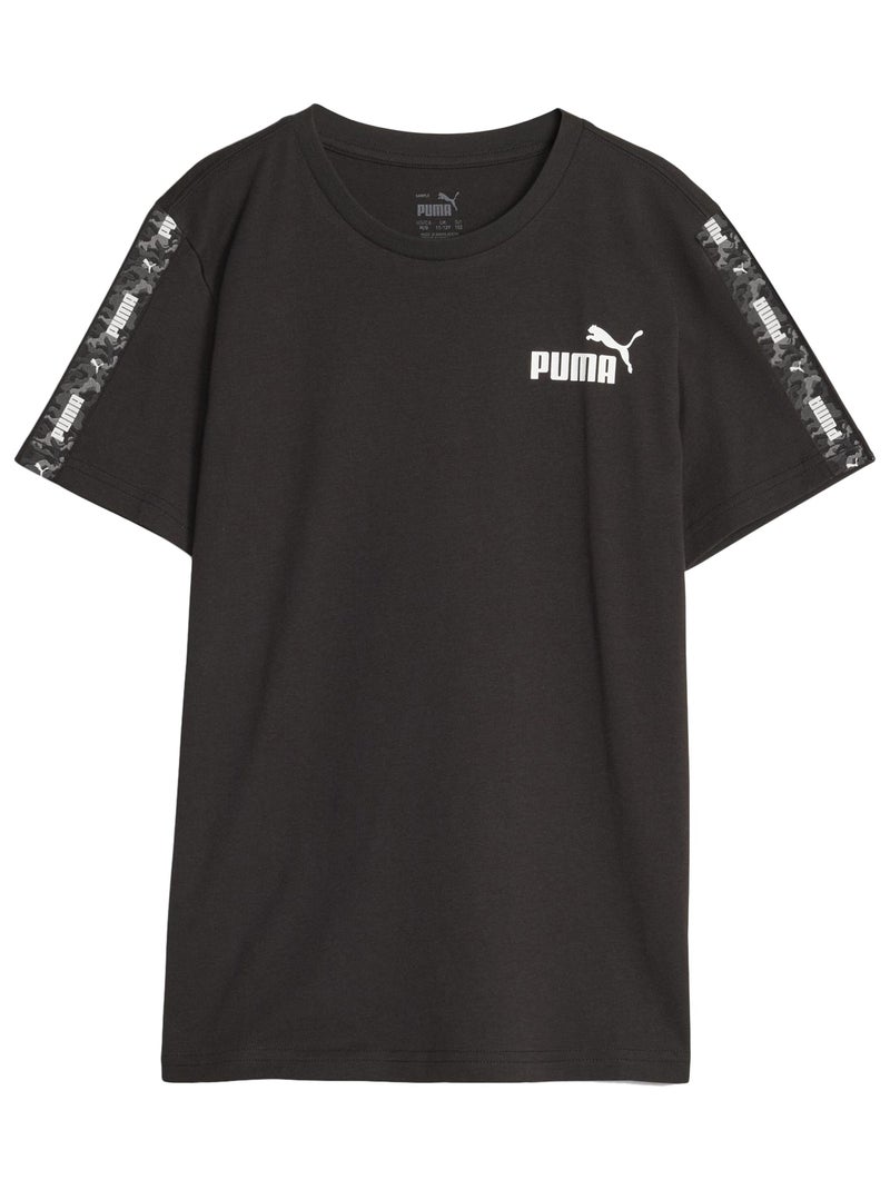 Tee Shirt Enfant Puma Ess Tape + Camo Noir - Kiabi
