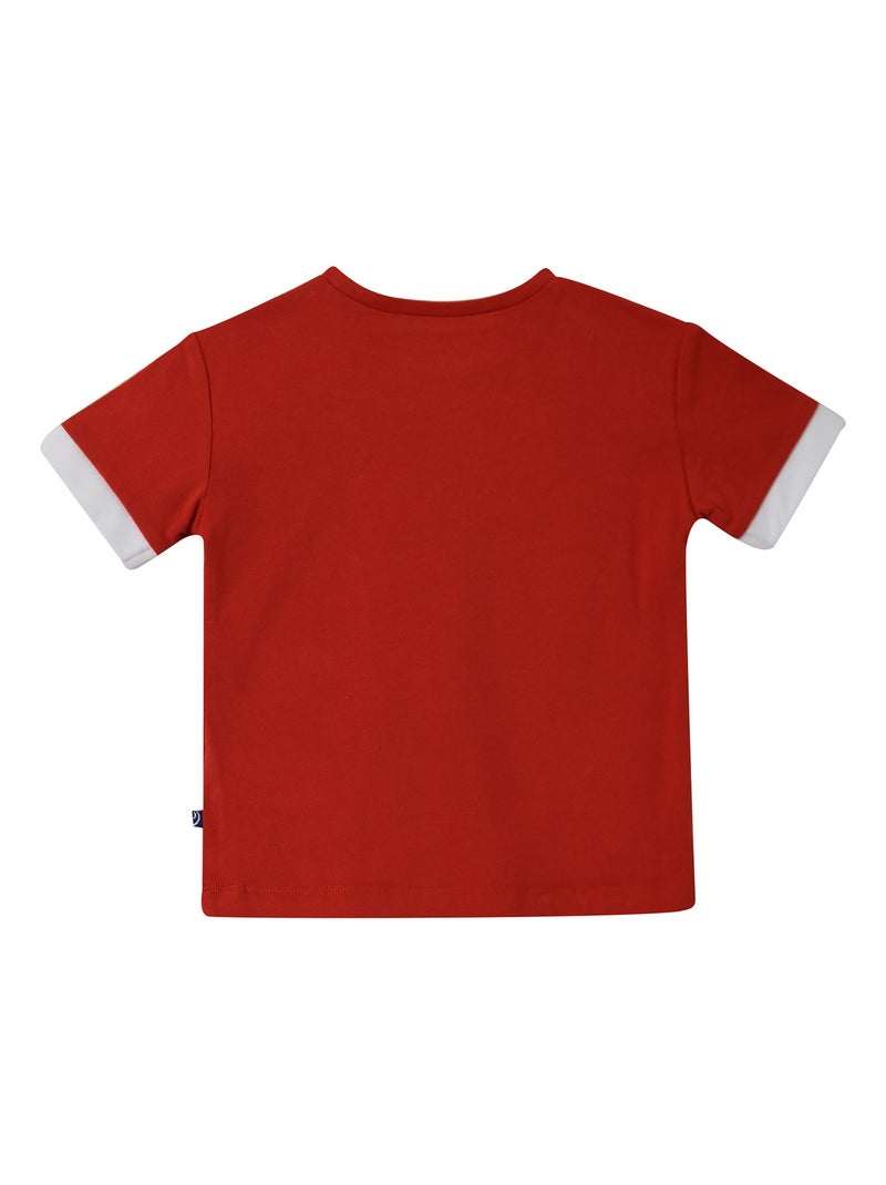 TEE SHIRT ENZIO MANCHES COURTES Rouge - Kiabi