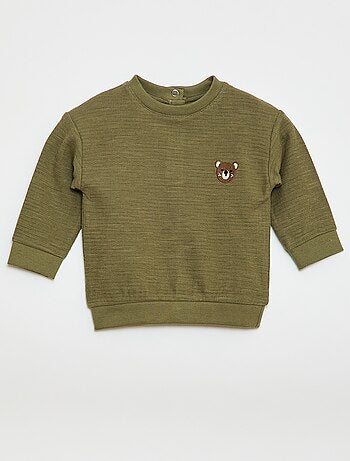 Tee-shirt épais avec animal brodé