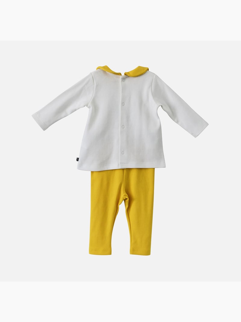 TEE SHIRT ET LEGGING COTON BASSA Jaune - Kiabi