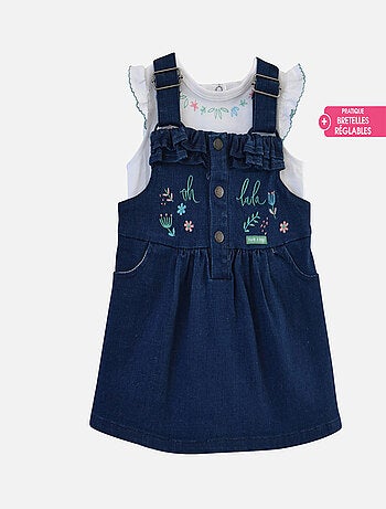 TEE SHIRT ET ROBE ELYNE EN JEAN
