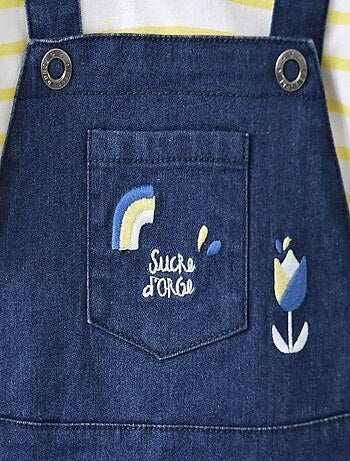 TEE-SHIRT ET ROBE SALOPETTE DENIM ÉTÉ MIMOSA