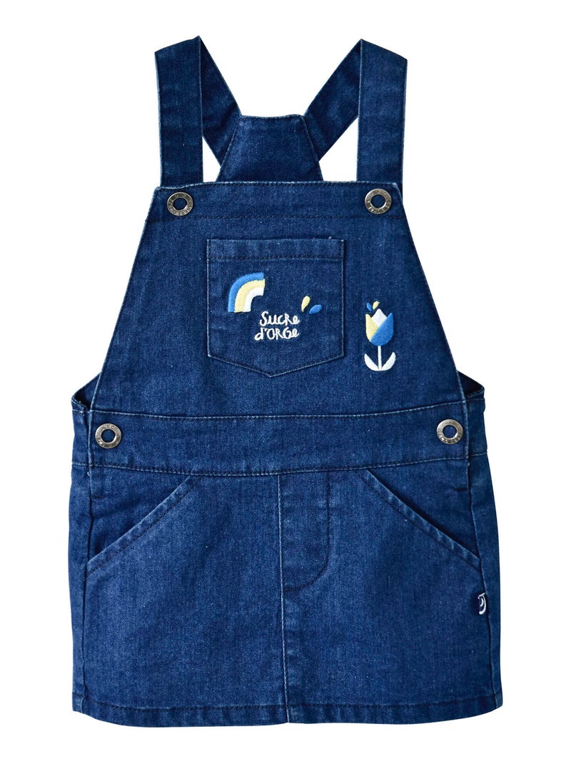 TEE-SHIRT ET ROBE SALOPETTE DENIM ÉTÉ MIMOSA Bleu - Kiabi