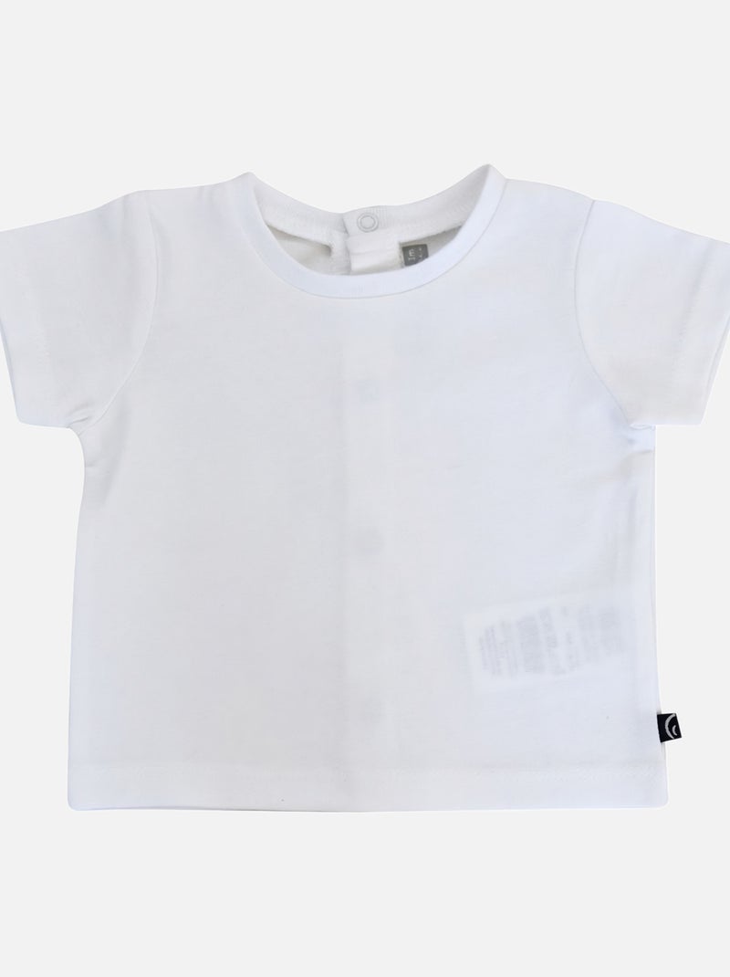 TEE SHIRT ET SALOPETTE BEBE ERNESTO Bleu - Kiabi