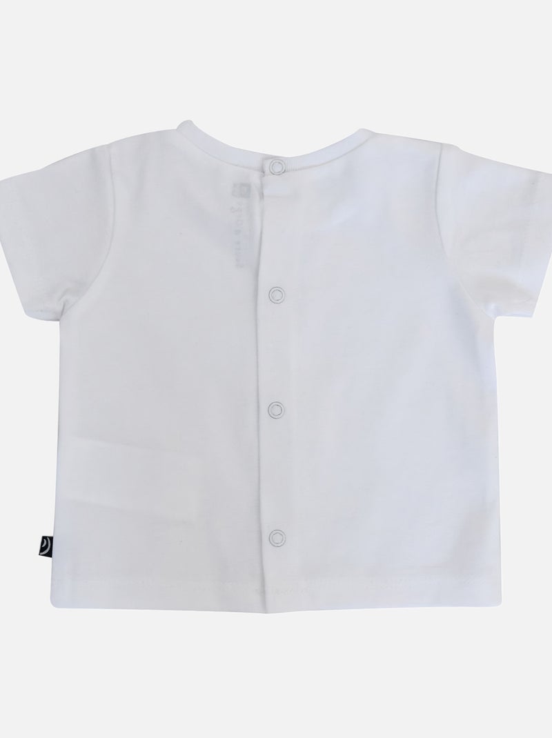TEE SHIRT ET SALOPETTE BEBE ERNESTO Bleu - Kiabi