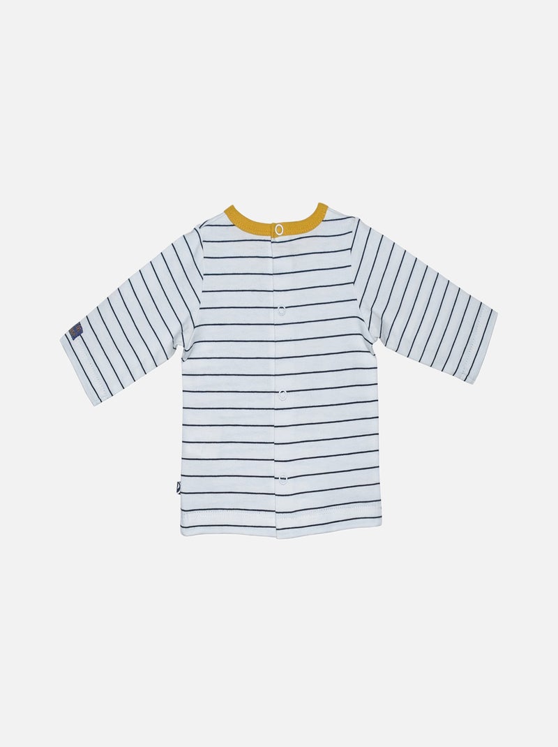TEE SHIRT ET SALOPETTE BEBE FELIX Bleu - Kiabi
