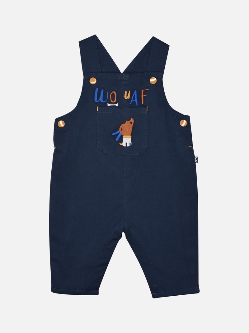 TEE SHIRT ET SALOPETTE BEBE FELIX Bleu - Kiabi