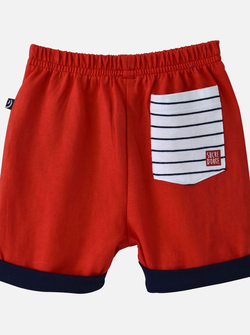 TEE SHIRT ET SHORT ALPER Rouge - Kiabi