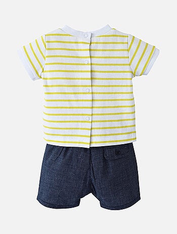 TEE-SHIRT ET SHORT COURT POPCORN